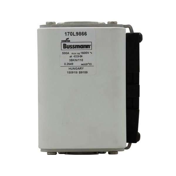 Fuse-link, high speed, 500 A, AC 1600 V, Size 3, 85 x 96 x 112 mm, aR, IEC, single indicator image 11