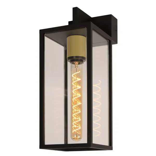 Lucide LAURENS - Wall light Outdoor - 1xE27 - IP54 - Black image 1