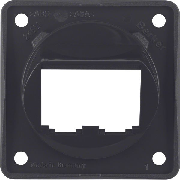 Integro Insert- Supporting Plate for 2 BTR-/E-DAT Modules, Black Gloss image 1