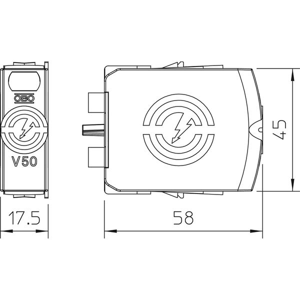 V50-0-385 CombiController V50 plug-in arrester 385V image 2