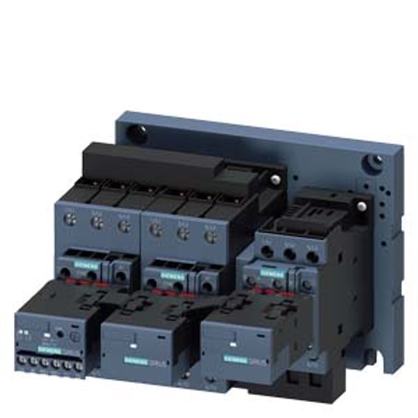 Contactor assembly for star-delta (wye-delta) start, AS-i AC-3, 45 kW/400 V, 20-33 V AC/DC 3-pole, image 1