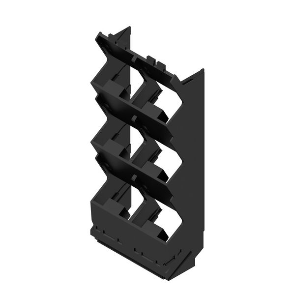 Side element, IP20 in installed state, Plastic, black, Width: 45 mm image 1