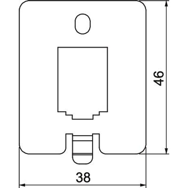 DTP UH1 B Data plate for UDHOME-ONE Type B 38x46x1,5 image 2