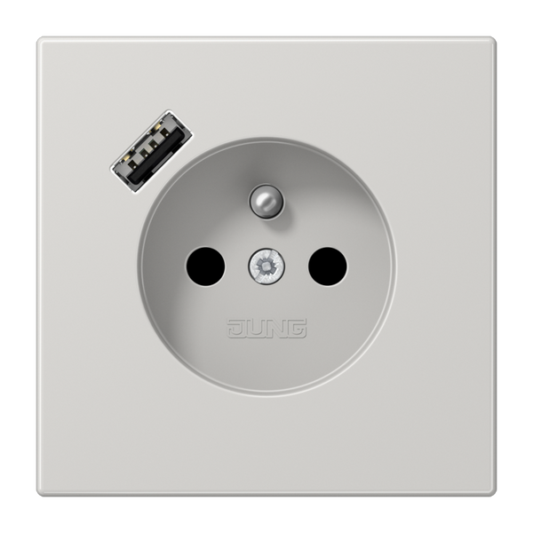 Socket fren/belg with USB type A LS1520F-18ALG image 1