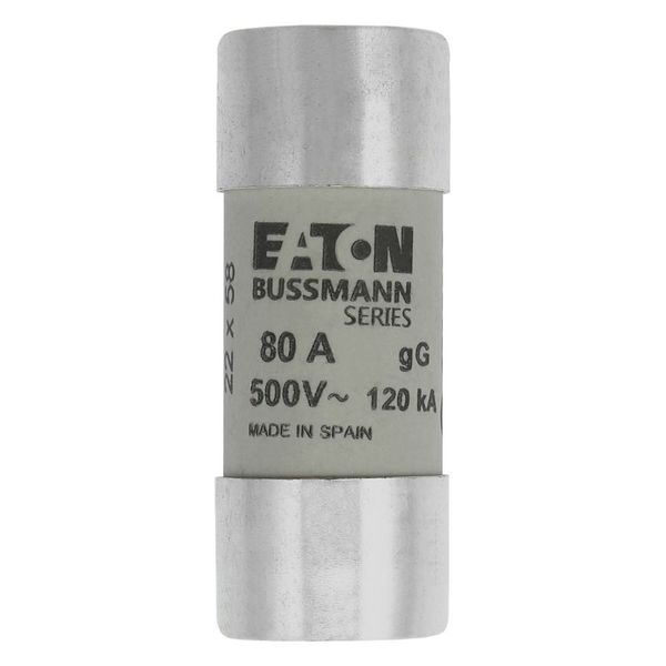 Fuse-link, LV, 80 A, AC 500 V, 22 x 58 mm, gL/gG, IEC, with striker image 5