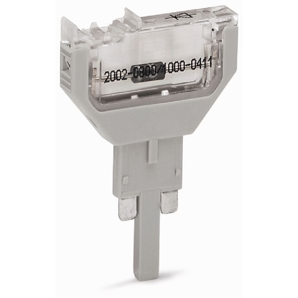 Component plug for carrier terminal blocks 2-pole gray image 1