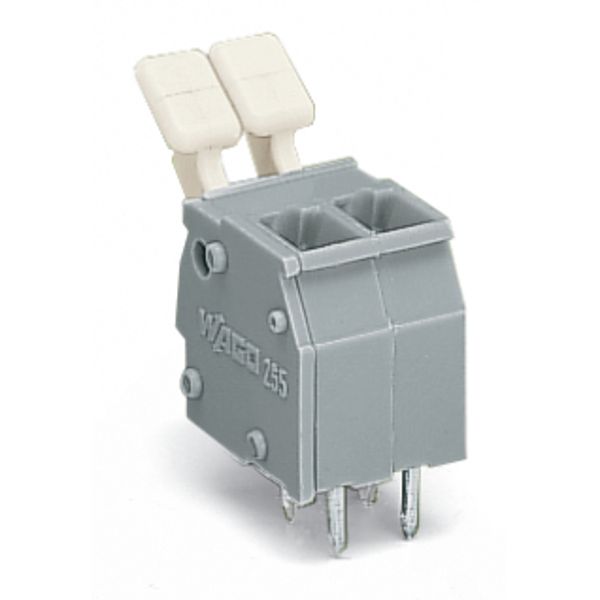PCB terminal block finger-operated levers 2.5 mm² gray image 8