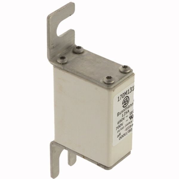 Fuse-link, high speed, 125 A, AC 690 V, DIN 000, 21 x 40 x 100 mm, aR, DIN, IEC image 4