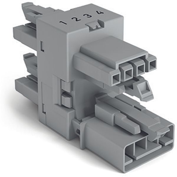 3-way distribution connector 4-pole Cod. B light green image 4