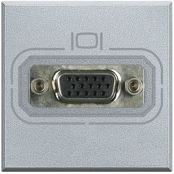 HD15 video socket Axolute aluminium image 1
