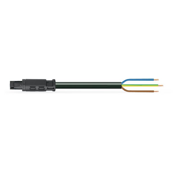 pre-assembled connecting cable;Eca;Socket/open-ended;black image 2