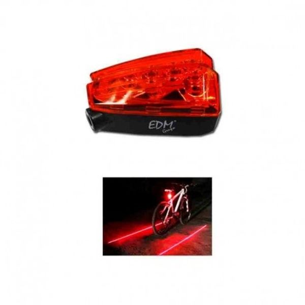 Bicycle Flashlight with lazer EDM 36076 image 2