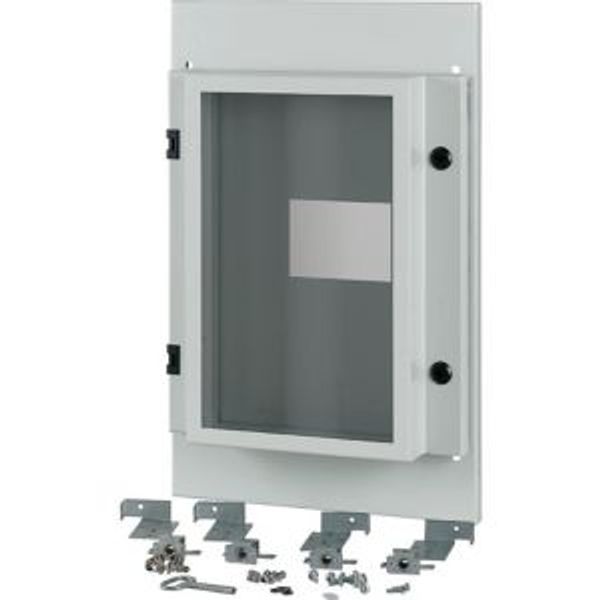 Front plate, NZM4, 3p, fixed with mechanical interlock, W=425mm, IP55, grey image 4