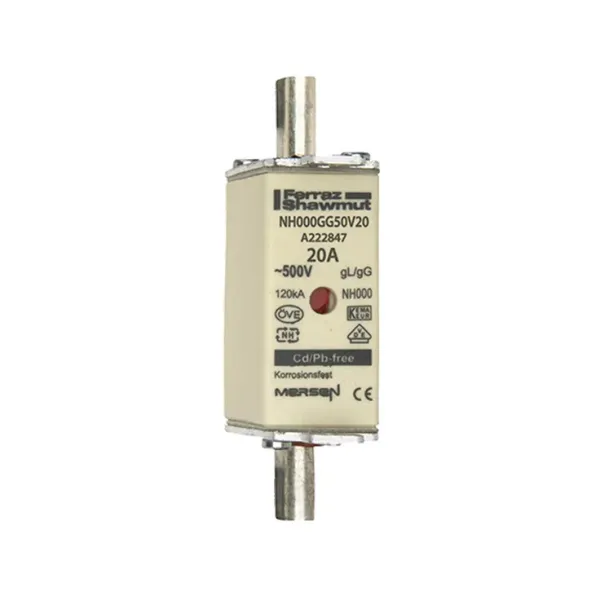 Fuse-link NH000 gG 500VAC 20A live tags Double indicator image 2