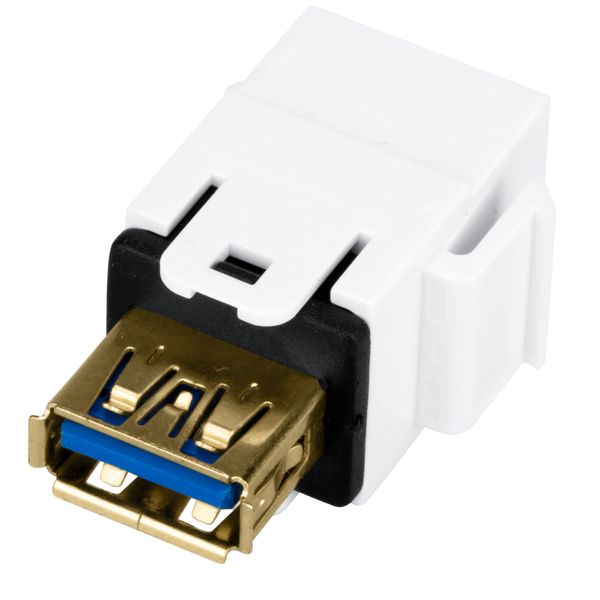 TOOLLESS LINE USB 3.0 A-A Coupler White image 2