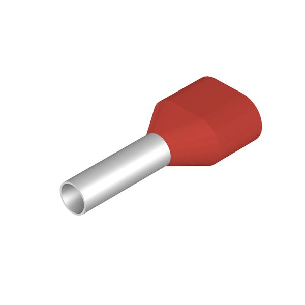 Wire end ferrule, Twin wire-end ferrule, 1 mm², Stripping length: 12 m image 1