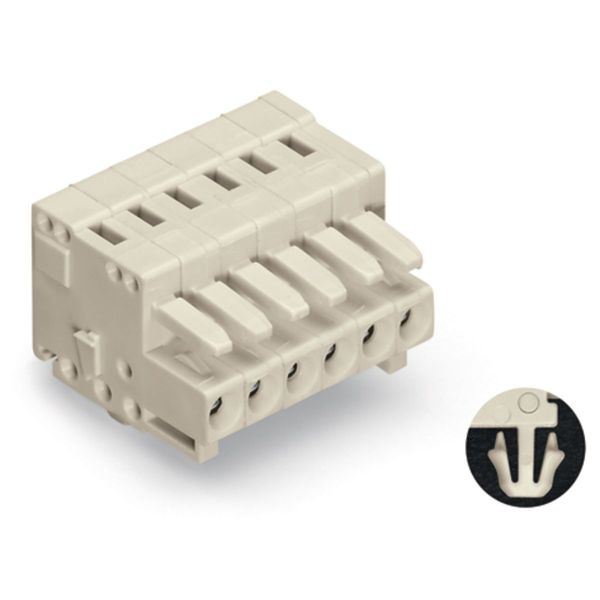 1-conductor female connector CAGE CLAMP® 1.5 mm² light gray image 4