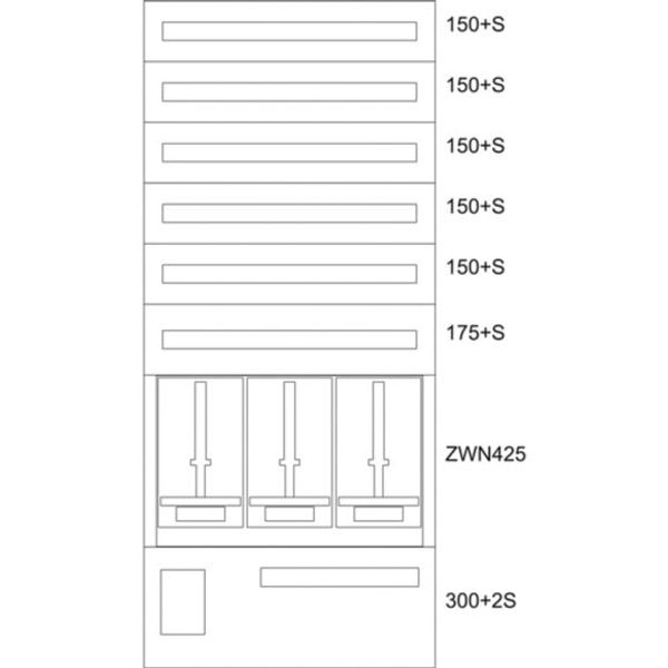 BP-U-3S-EN-800/17-3Z Eaton xEnergy Basic meter cabinet equipped image 1
