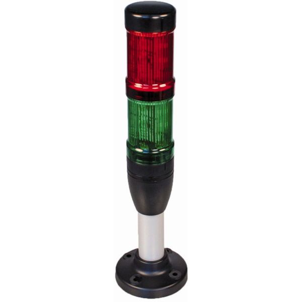 Complete device,red-green, LED,24 V,including base 100mm image 1