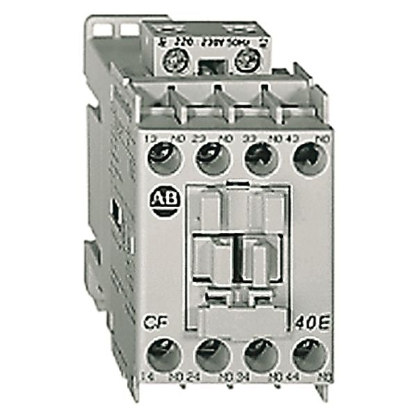 Relay, Industrial, IEC, 4P, 3NO/1NC, 120VAC Coil image 1
