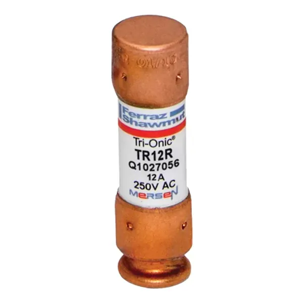 Fuse TR-R - Class RK5 - Time-Delay 250VAC 160VDC 12A Ferrule image 1