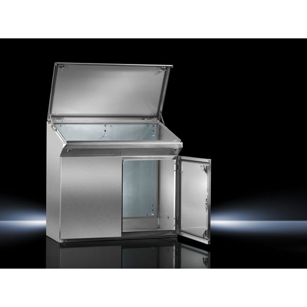 TP One-piece console, WHD1: 1200x960x400/T2: 480 mm, Stainless steel 1.4301 image 4