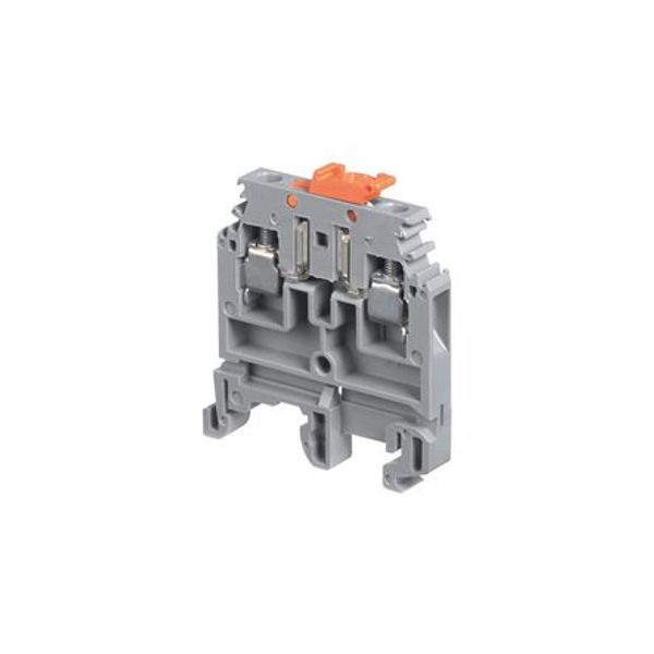 DISCONNECT BLOCK FUNCTION, SCREW CLAMP TERMINAL BLOCK, 12AWG, BEIGE, 2.5MM² image 1