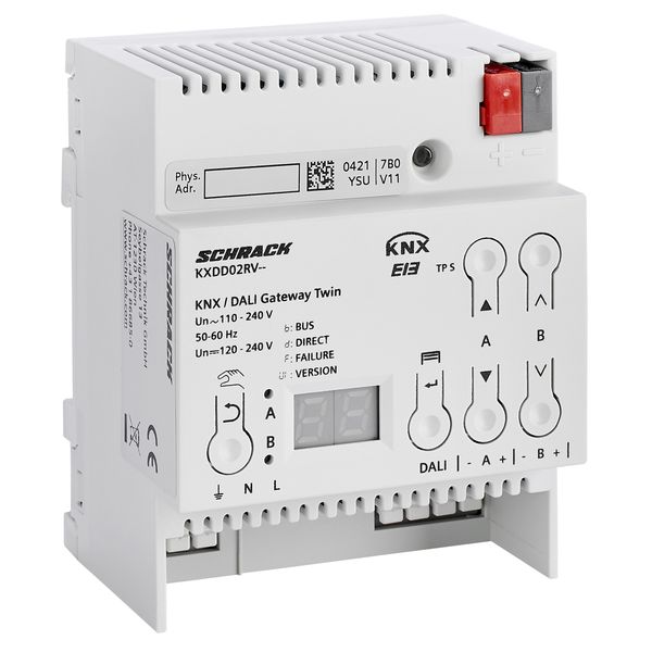 KNX/DALI Twin Gateway, for max. 2 x 64 DALI-EVGs image 2