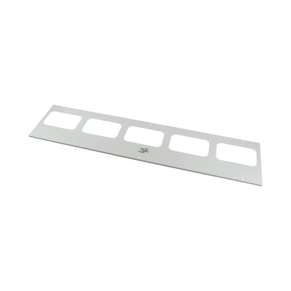 Bottom-/top plate for F3A flanges, for WxD = 1350 x 400mm, IP55, grey image 3