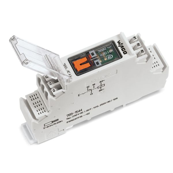 Relay module Nominal input voltage: 230 VAC 1 changeover contact image 1