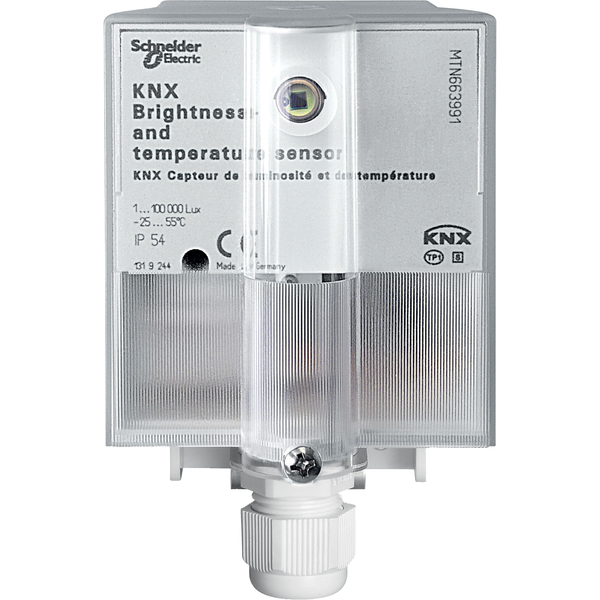 KNX brightness and temperature sensor, light grey image 3