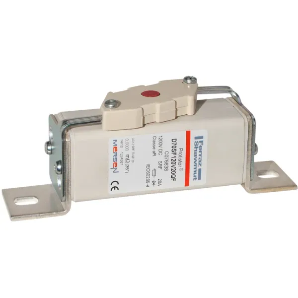 High-Speed Fuse 70 aR 1200VDC IEC 20A Striker L Brackets image 1