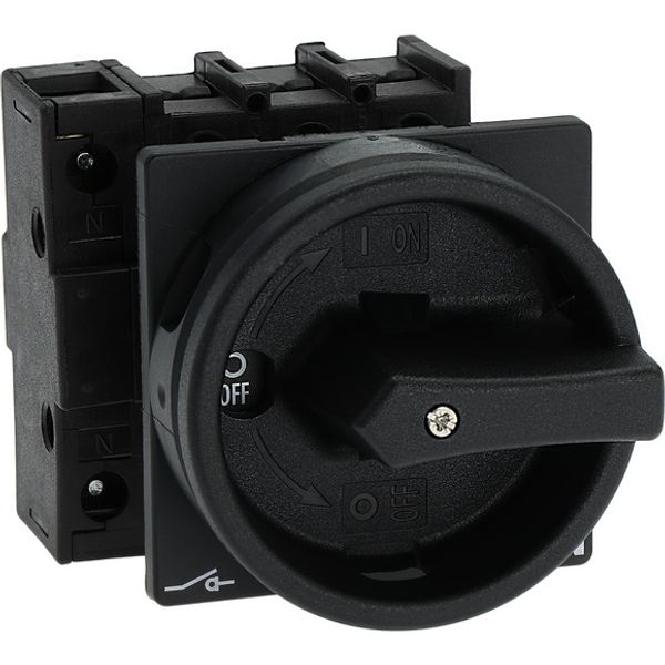 Main switch, P1, 32 A, flush mounting, 3 pole + N, STOP function, With black rotary handle and locking ring, Lockable in the 0 (Off) position image 8