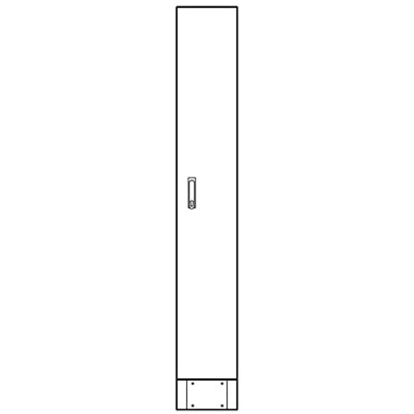 Leerverteiler 1-Feld, 2000x320x500mm mit Sockel, 1-trig image 1