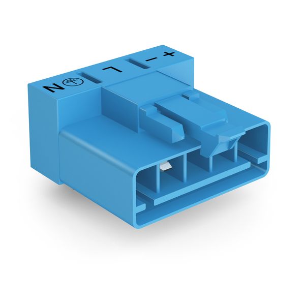 Plug for PCBs angled 5-pole blue image 1