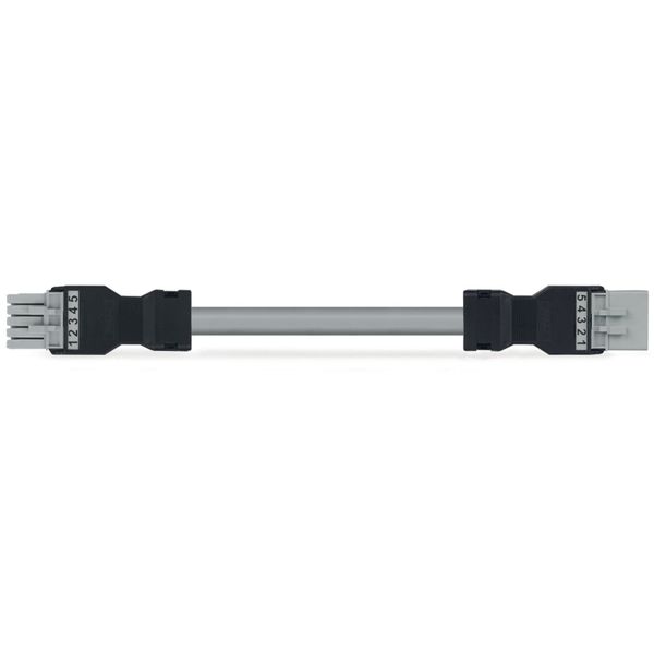 pre-assembled interconnecting cable Eca Socket/plug gray image 1