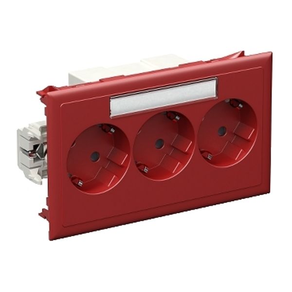 Thorsman - CYB-PS - socket outlet - triple master - 37° - red image 2