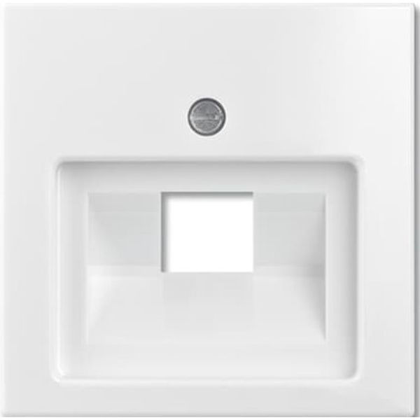1803-92-507 Cover Plates (partly incl. Insert) UAE/IAE (ISDN) 1 gang white - Basic55 image 1