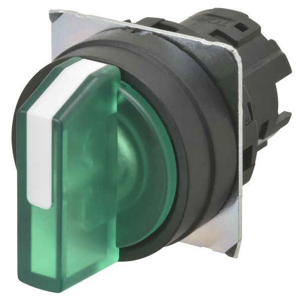 Selector A22NZ 22 dia., 3 position, Lighted, bezel plastic, auto reset image 2