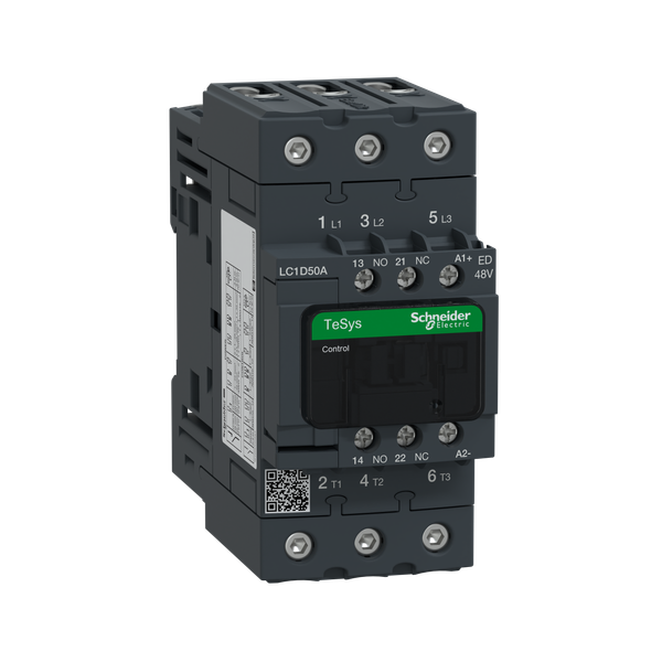 TeSys Deca contactor - 3P(3 NO) - AC-3 - = 440 V 50 A - 48 V DC standard coil image 6