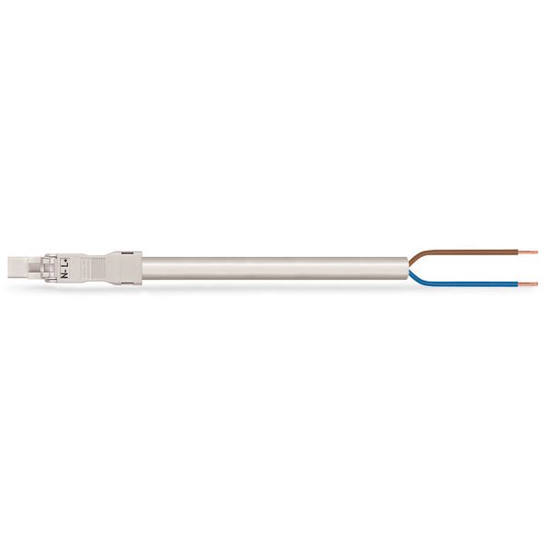 pre-assembled interconnecting cable;Eca;Socket/plug;white image 2