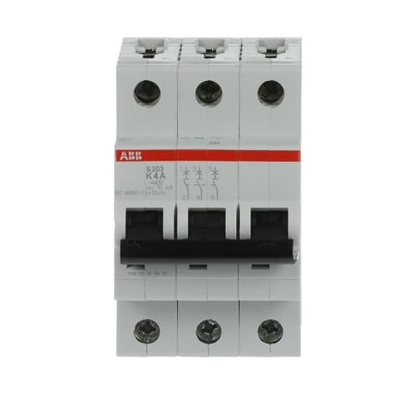 S203-K4 Miniature Circuit Breaker - 3P - K - 4 A image 7