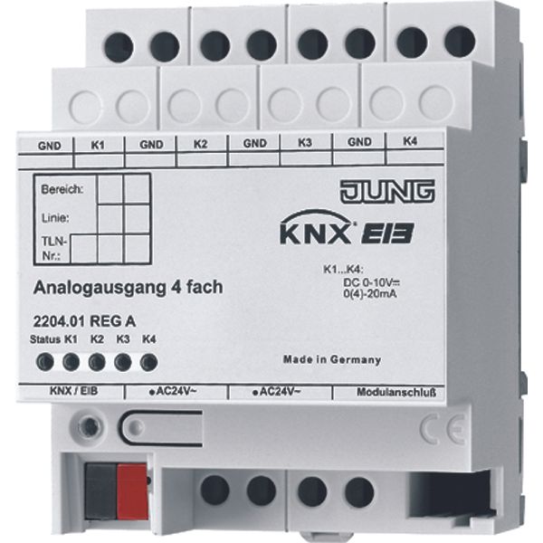Output module KNX Analog actuator image 2