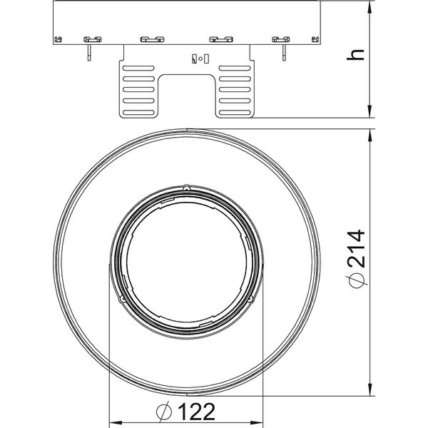 RKFRN2UZD3R4VS25 Round cassette for tube ¨215mm image 2