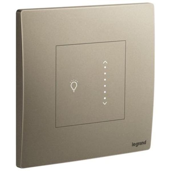 Mallia Senses - 1 gang Led sliding touch dimmer - Dark Bronze image 1