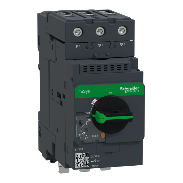Motor circuit breaker, TeSys Deca, 3P, 37-50 A, thermal magnetic, upstream EverLink terminals image 6