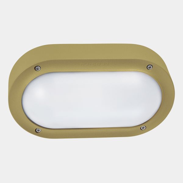 Wall fixture IP66 BASIC LED 6.7W SW 2700-3200-4000K ON-OFF Gold 674lm image 1