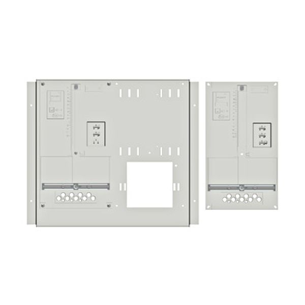 Set Meter box insert 1-row, 2 meter boards / 9 Modul heights image 1