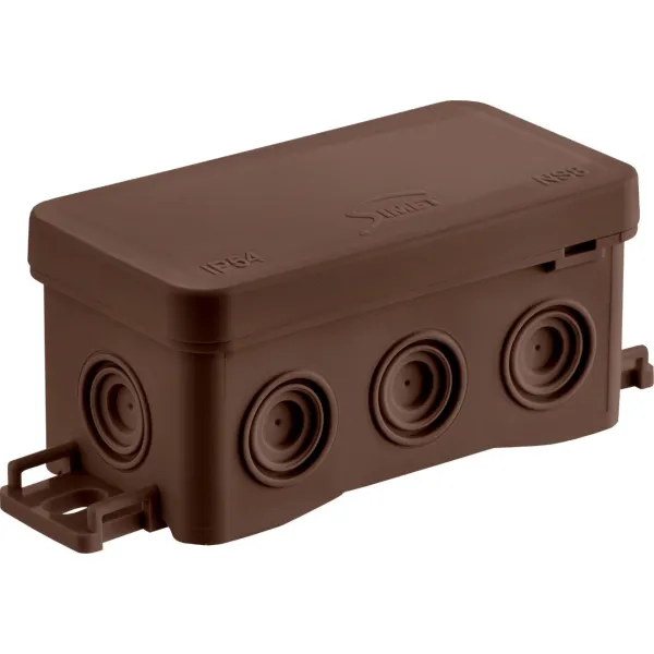 Surface junction box NS8 FASTBOX&HOOK brown image 1