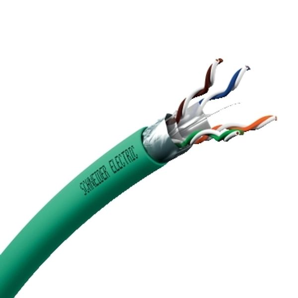 Copper LAN cable, Actassi, F/UTP, 2x4P, Cat6, Euroclass D, 250MHz, LSZH, 500m image 2